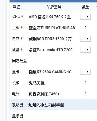 求一個3000左右的電腦主機配置 主要玩遊戲